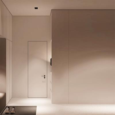 China Metal Door Sound Insulation Concealed Hydraulic Shower Room Side-mounted Concealed Hinged Door for sale