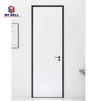 China Soundproof Sound Proof Door Room Minimalist Interior Solid Wood Simple Aluminum Wood Doors for sale