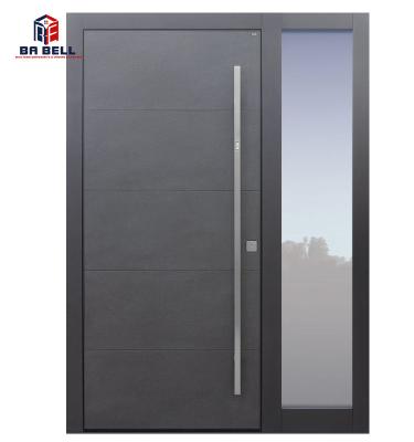 China 2021 new design modern front pivot door timebr exterior aluminum pivot doors system for sale