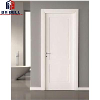 China Deep carving desigh 100% hand making china low cost modern wooden door mdf malaysia single french interior swing door eco friendly for sale