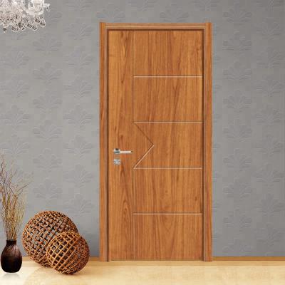 China Modern Cheap Interior Melamine MDF Front Swing Front Swing Entry Door Designs Eco-Friendly Interior Single Panel Room Eco-Friendly for sale