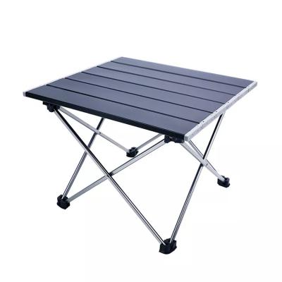 China Modern LARIBON Outdoor Furniture Custom Portable Lightweight Aluminium Picnic Table Outdoor Camping Folding Roll Picnic Table for sale