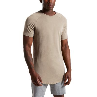 China New Summer QUICK DRY Slim Round Neck Elastic Men's Fitness Muscle Short Sleeve T-shirt for sale