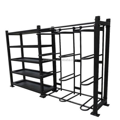 China Home Gym Freestanding Equipment Mobile Weight Storage Shelf 5016 for sale