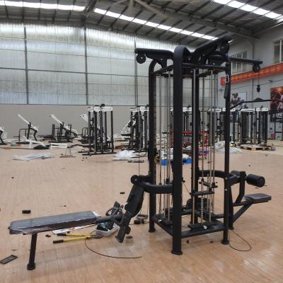 China 3.0 Mm Steel Tube Steel Fitness Equipment Life Fitness Design Multi Gym 4 Station for sale