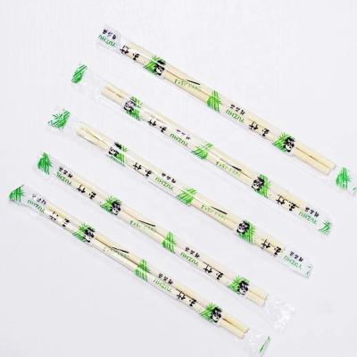 China Wholesale custom customized disposable packaging round bamboo chopsticks for sale