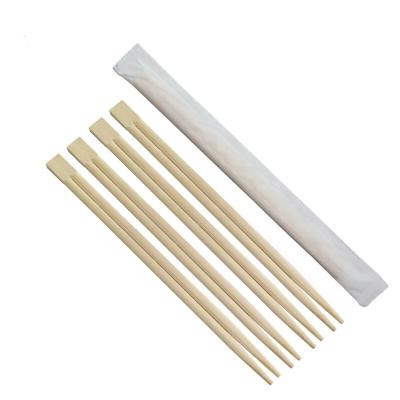 China Full Cover 23cm Disposable Paper Twin Disposable Bamboo Chopsticks for sale