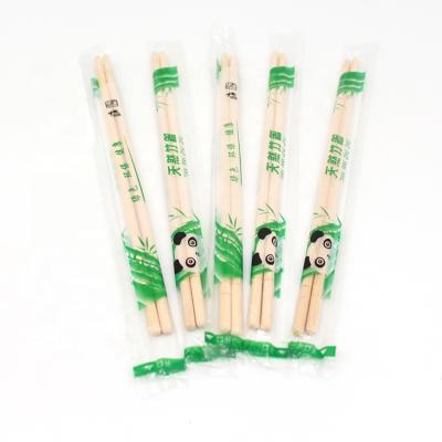 China Didposable Disposable High Quality Chop Sticks Natural Bamboo Round Chopsticks 20cm for sale