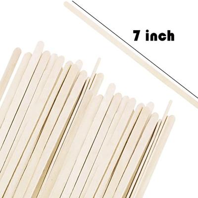 China Sustainable Natural Disposable Wooden Round Disc Coffee Stir Key Sticks for sale