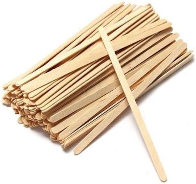 China Sustainable 190mm Disposable Birchwood Wooden Tea Coffee Stir Sticks Wooden Stirrers for sale