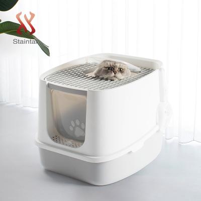 China Stocked Most Selling Items Customized Automatic Cat Litter Box Enclosed Toilet for sale