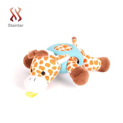 China Factory Wholesale Stuffed Plush Dog Pet Chew Squeak Funny Stocked Toys for sale