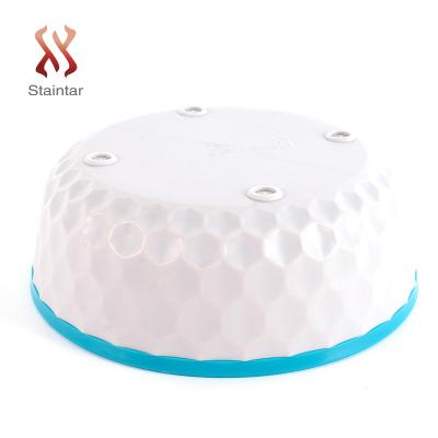 China Stocked Wholesale Factory Price Diamond Shaped Two Color Plastic Pet Bowl for sale