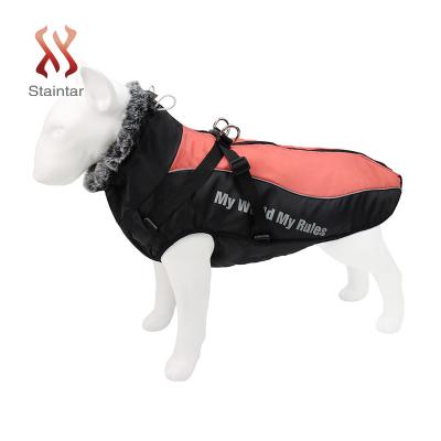 China Cute Dog Stocked Jumper Waterproof Windproof Winter Clothes Hot Sale Pet Clothes Vest Clothes for sale