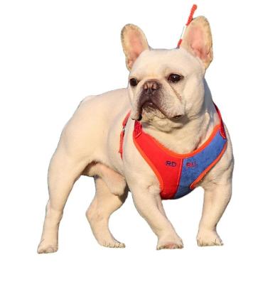 China Custom Pet Harmess Suede And Polyester Dropship Dog Harness Vest Pet Harness Safe for sale