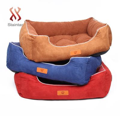 China Stocked Plush Cat Cats Dogs Cave Kennel Cheap Pet Nest Bed Dog Factory Price Large Size Soft Warm for sale