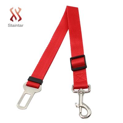 China Adjustable Car Safety Rope Factory Quality Pet Seat Belt Car Safety Leads Vehicle Dog Leash for sale