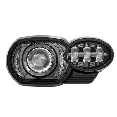 China PC Lens And Die Cast Aluminum Housing For BMW Motorcycle Accessories Led Headlight For K1200R 2005-2009 / K1300R 2010-2013 66W Led Projector Headlamp For BMW for sale