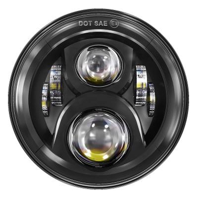 China 7 Inch Led Headlight Round HI/LO Beam H6024 Led Headlight Compatible With For Jeep Wrangler Wrangler III for sale