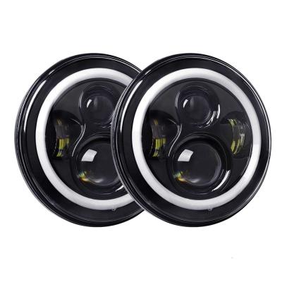 China 7 Inch 45w Led Headlight Round LED Angle Eye Ring High Power 7