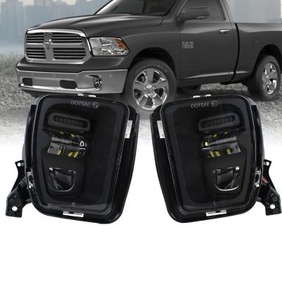 China Car Fog Light Drivetrain Die-Cast Aluminum Housing Lightweight Led Fog Lights For Dodge Ram 1500 2013-2018 for sale