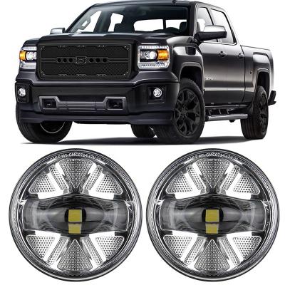 China Diecast Aluminum+PMMA For GMC Sierra Fog Light DOT Approved 24W 10-30V GMC 1500 Fog Bumper Lamp For GMC Sierra 2007-2014 3500hd Driving Lights for sale