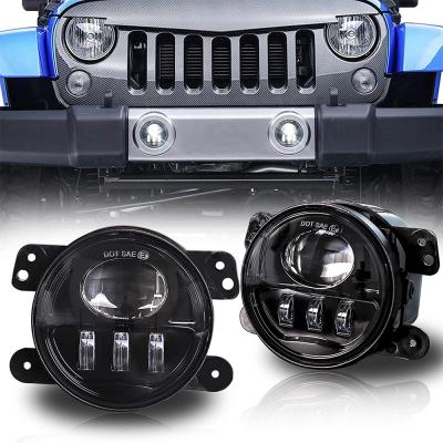 China For Jeep Led Fog Light 12v 24v 4 Inch Led Round Fog Lamp For Jeep Wrangle JK 2007-2017 MS-FG30E for sale