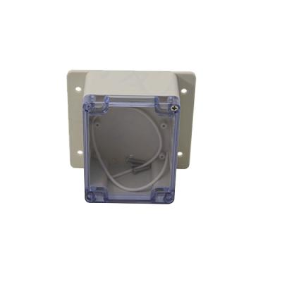 China ABS IP68 Flanged Enclosures Transparent Cover Electrical Control Junction Box 160mm x 160mm x 90mm for sale