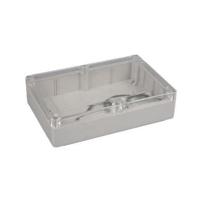 China IP65 dustproof and waterproof plastic clear cover enclosure ABS control electrical junction box 180mm x 125mm x 55mm for sale