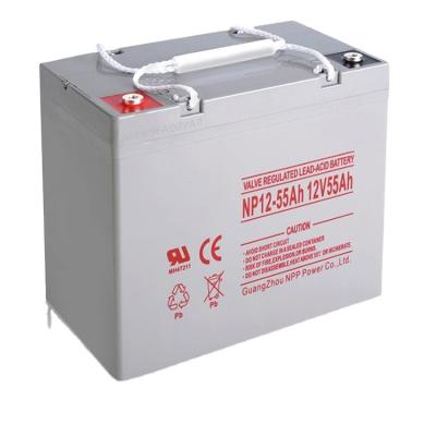 China Toys Factory prices 12V55AH car lead acid forklift battery for electric tricycle for sale