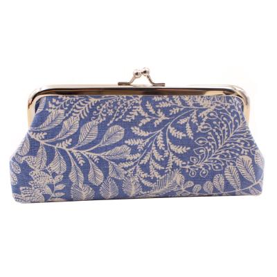 China 2021 New Fashion Vintage Elegance Fashion Ladies Canvas Simple Wallet Uckle Mid Length Bag,Cloth Coin Purse for sale