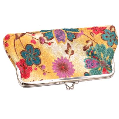 China 2021 Fashion New Fashion Long Vintage Embroidery Coin Purse Ladies Clutch for sale