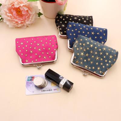 China Small Lady Coin Bag Card Durable Fabric Coin Purse Cowboy Fashion Elegance Vintage Gift Wholesale for sale