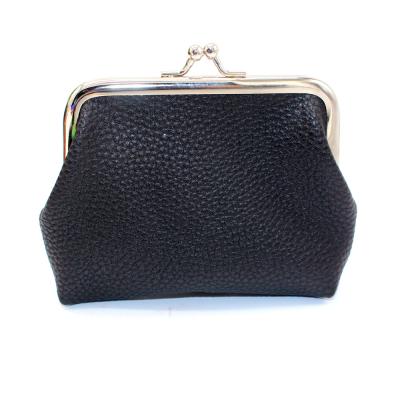 China Goods Can Put Card Coin Purse PU Lychee Pattern Vitage Style Leather Coin Pouch for sale