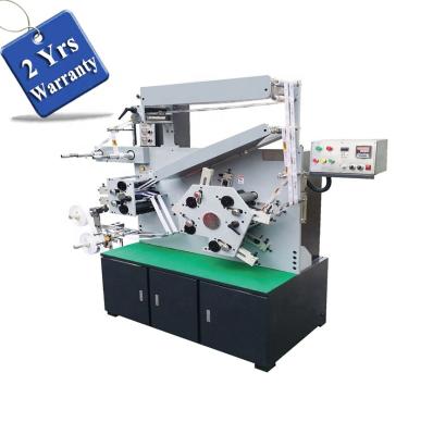 China Factory UGS42S 4 Plus Multiple 2 Color Automatic Flexo Fabric Label Printer,Polyester Satin Printing Flexographic Machine for sale