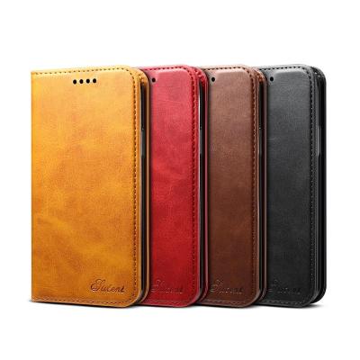 China Anti-fall Cell Phone Cover Leather Flip Wallet Case With Card Slot For iPhone 11 for sale