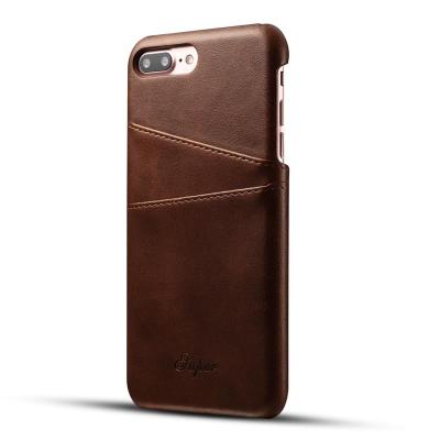 China Anti-fall Cell Phone Case Leather Wallet Back Cover With Card Holder Cases For iPhone 7PLUS 8PLUS for sale