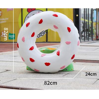 China Global Nordic fiberglass sculpture ice cream macaroon donut statue popsicle figure for mall for sale