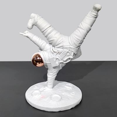 China Europe Z9 Creative Unique Resin Crafts Astronaut Decoration Handstand Street Dance Sculptures for sale