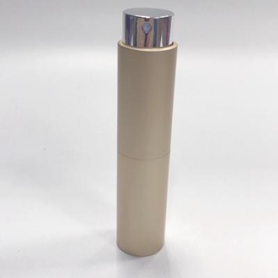 China Non Spill Hot Sale 10ml Glass-metal Atomizer, 8ml Aluminum Twist Perfume Spray Refillable Perfume Bottle for sale