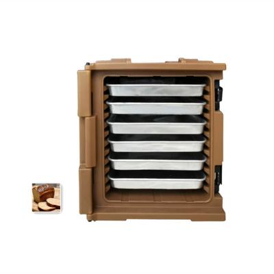 China Plastic Bakery Bread Pizza Baking Trays Carrier Transport Box Insulated Food Delivery Box for sale