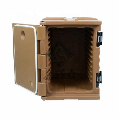 China 90L PU Commerciële horeca Voedsel Display Transport Container Geïsoleerde Thermo Box Te koop