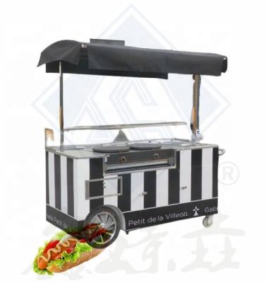 China Long Service Life Food Truck Mobile Food Cart Vintage Design Sweet Corn Mobile Carts for sale