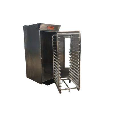 China Adjustable Temperature Sliver Bread Proofer Automated Dough Fermentation Bakery Equipment for sale