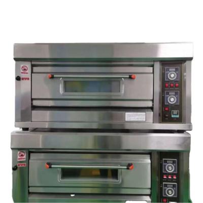 China Unique 2 Deck 4 Trays Pizza Oven Perfect for Bakery in Widely Used Hotel Equipment for sale