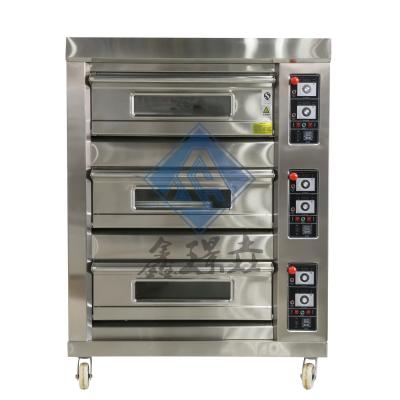 China 0.1kw Gewerblicher Bäckerei Gasofen 3/4 Deck Gas Pizza Bäckerei Ofen / Gaskonvektionsofen zu verkaufen