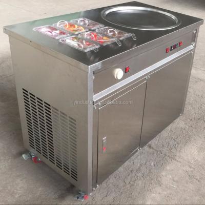 China Ice Cream Silver Double Pan Fried Rolls Machine for Homemade Frozen Delights for sale