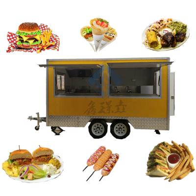 China Sweet Corn Dog Cart Pizza Bbq Food Cart /Mobile Food Carts Sustainable and Affordable for sale