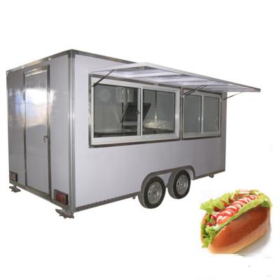 China Fabricante de bocadillos para carrito de comida de la calle móvil 220x200x235cm Tamaño Chicken Coffee Hot Dog en venta