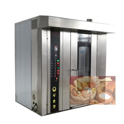 China Retail 32 Trays Bakery 32 Rotary Gas Industrial Electric Biscuit Cake Bread Baking for sale